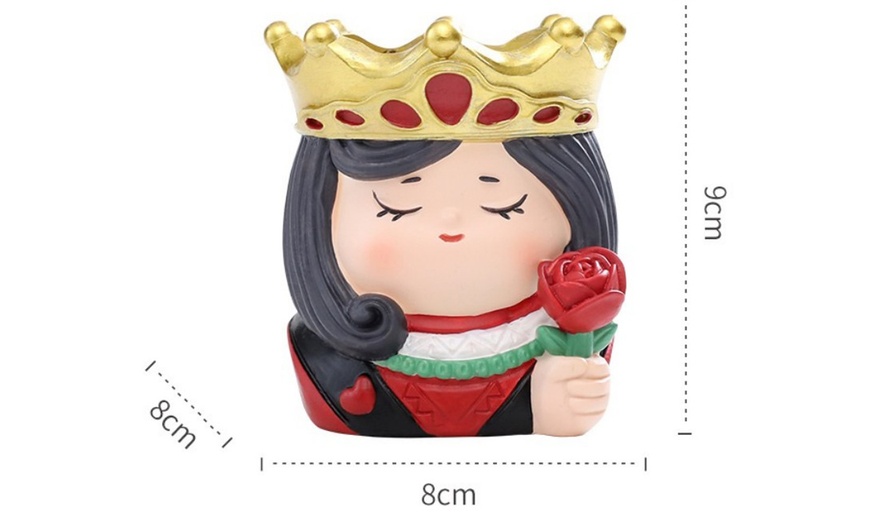 Image 7: One or Three Poker Character Flower Pots