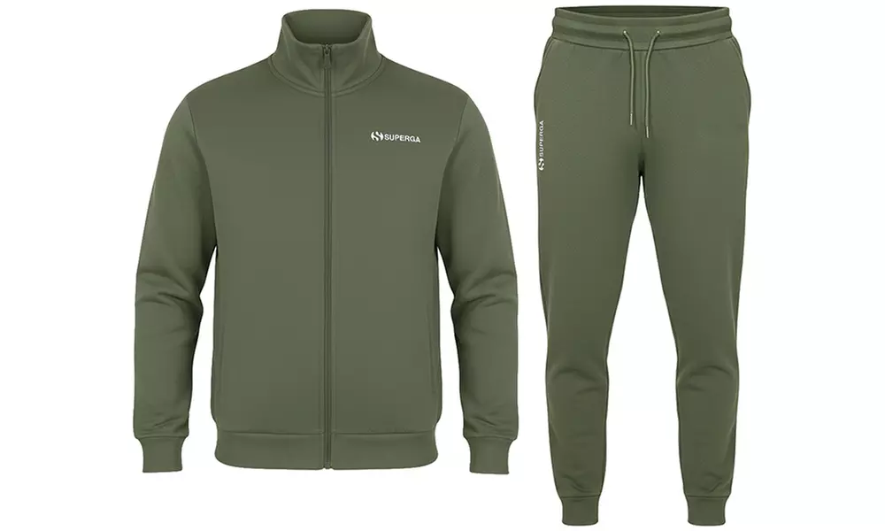 Tuta uomo Superga in cotone felpato