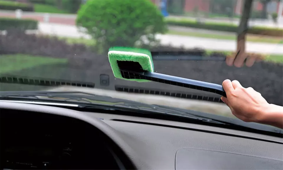 Windshield Cleaner Wiper with Microfiber Cloth (1-, 2-, or 4-Pack) - Primary Image