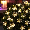 Image 3: 50 LED Multi-Coloured Solar Cherry Blossom Lights Options