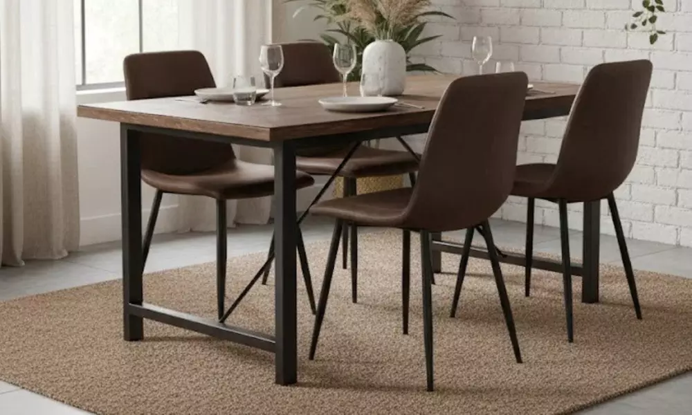 Set di 4 sedie Tia in similpelle