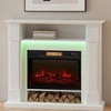 Image 4: HomCom 1800W Inset Electric Fireplace with RGB LED Lights