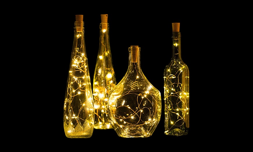 Image 4: Up To Three Bottle Fairy String Lights with Cork Top