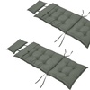 Image 5: Outsunny Set of Two Chair Seat and Back Cushions