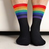 Image 2: 1x, 6x oder 12x Crew-Socken mit Regenbogenmuster