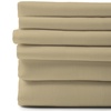 Image 4: 6 PIECE EGYPTIAN COTTON FEEL NICE SHEETS 1800 SERIES DEEP POCKETS 4 PILLOWCASES