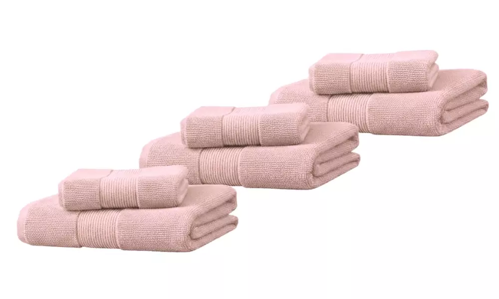 Coppia di asciugamani e telo bagno in spugna 100% cotone di Pompea