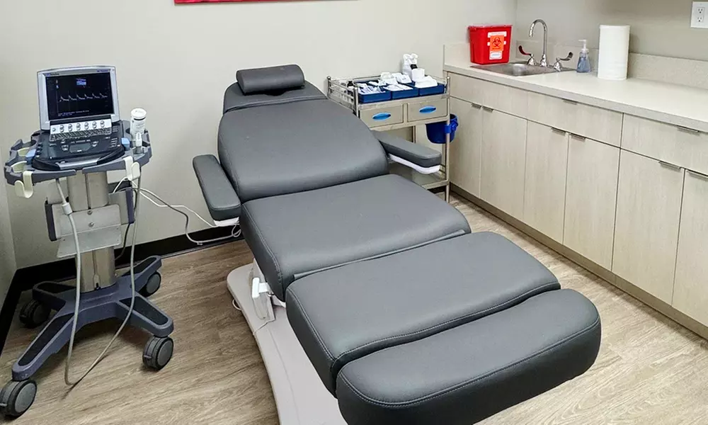 Consult, Ultrasound, Vein Removal Injection (10cc) for a 2x2 Area