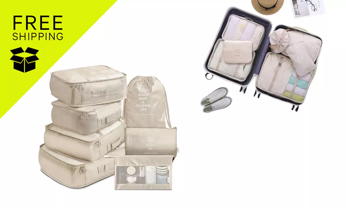 7Pcs Travel Packing Organizers: 7Pcs at Sensual Sale with Up To 69% Off; FREE SHIPPING - Primary Image