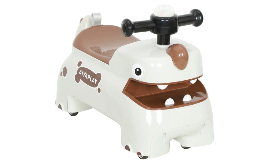 Image 9: AIYAPLAY Kids Ride On Car, Dinosaur Shape Toddler Walker