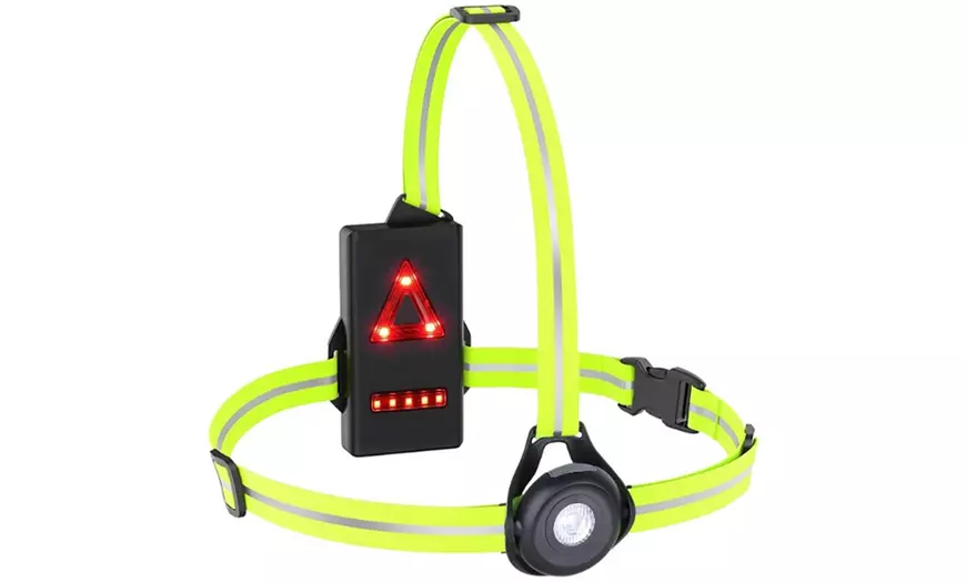 Image 1: One or Two Pack USB Rechargeable LED Running Light