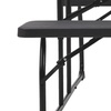 Image 5: Foldable Black Picnic Table and Bench Set