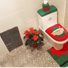 Image 7: 4 Pcs Christmas Toilet Bathroom Decoration Set in 4 Styles 