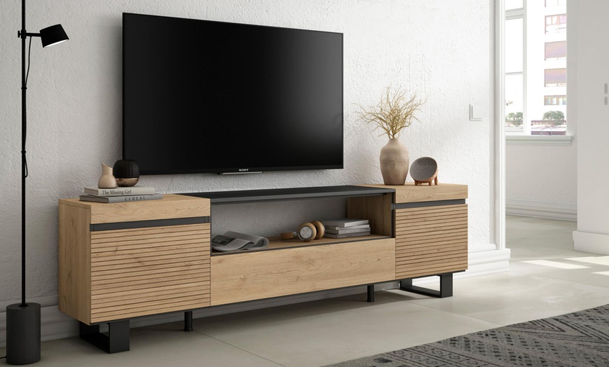 Image 14: Meuble TV avec ou sans cheminée électrique LED