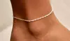 Italian Sterling Silver 9 or 10 Inch Spiral Singapore Anklet