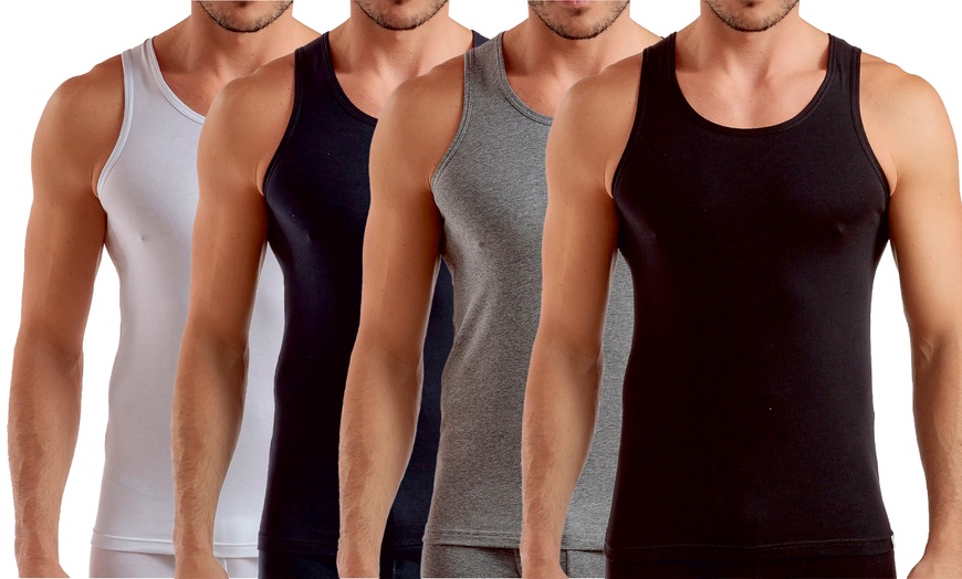 Image 24: Pack di 6 t-shirt o canotte da uomo Enrico Coveri