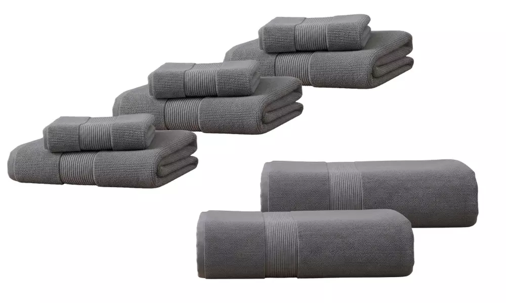 Coppia di asciugamani e telo bagno in spugna 100% cotone di Pompea