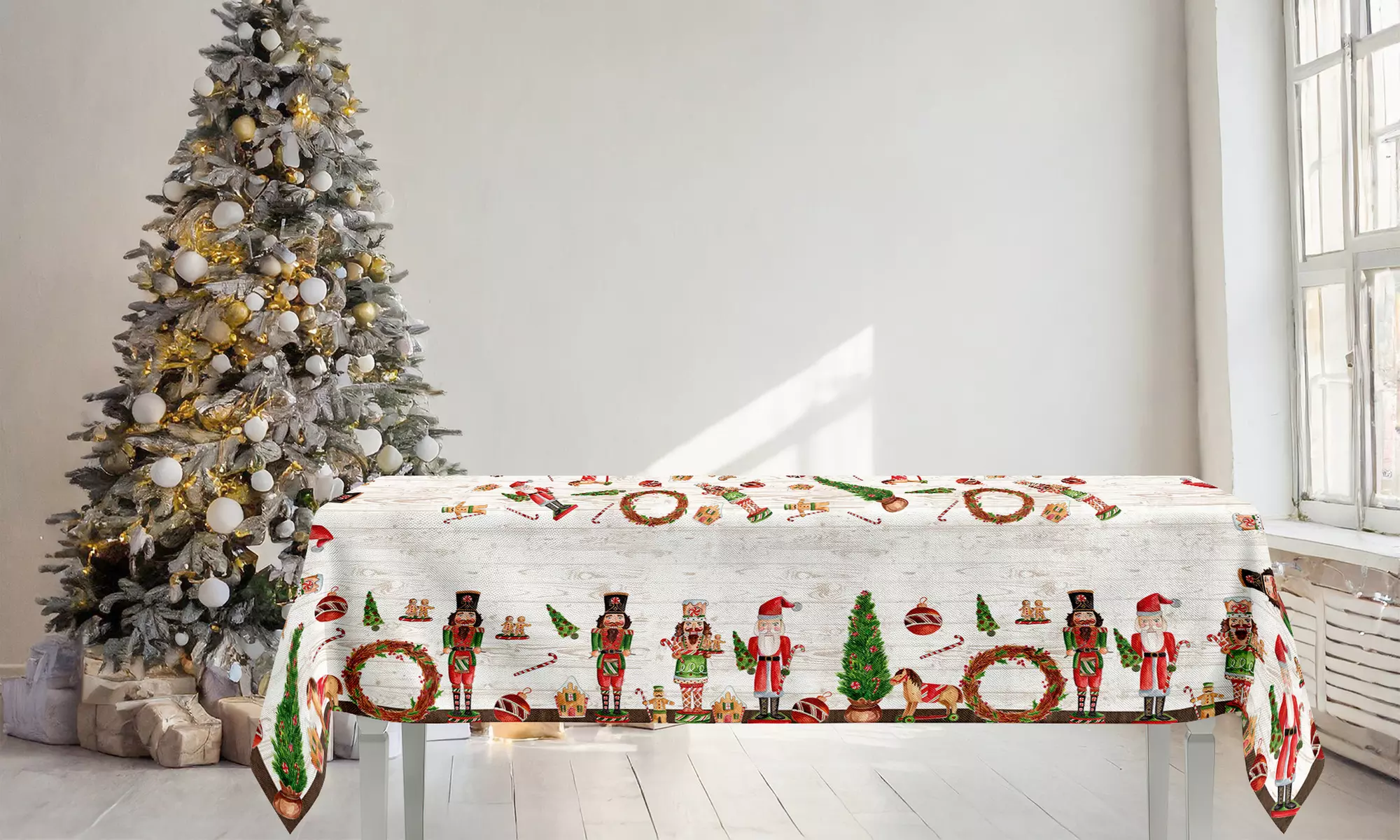 Tovaglia natalizia in cotone Vienna