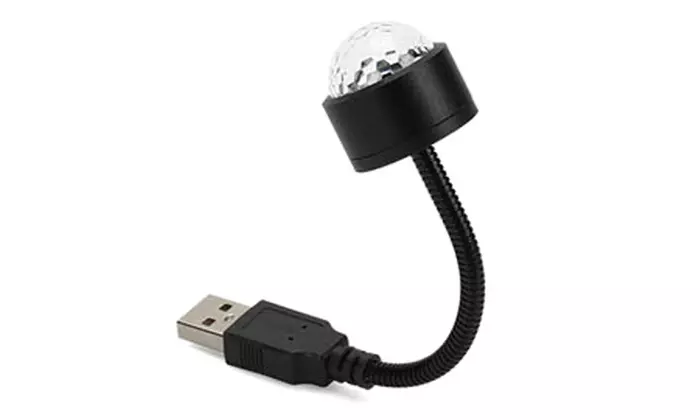 Multi-Color Auto USB Mini Disco Ceiling Light Car Atmosphere Decorations Lamp
