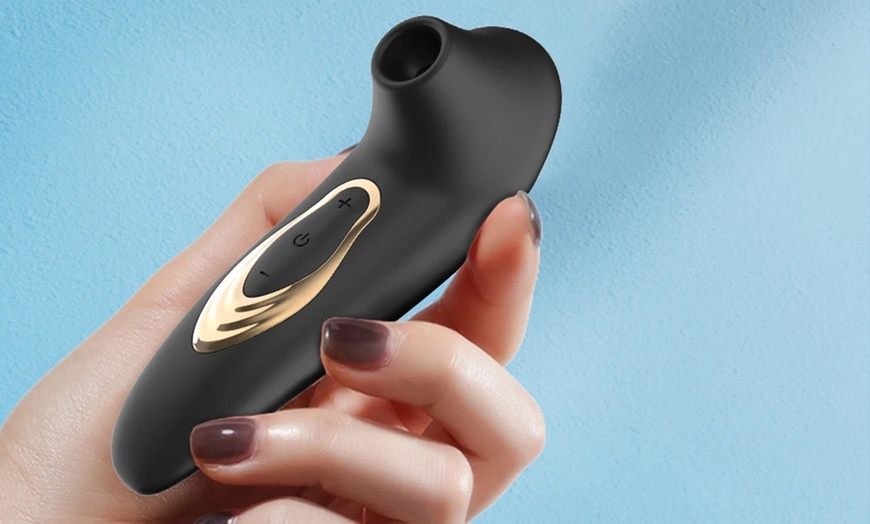 Image 3: 5-Mode USB Rechargeable Sucking Vibrator Sex Toy