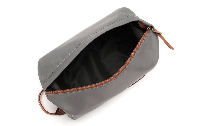 Image 5: Ensemble valise, sac de voyage et pochette gris et marron