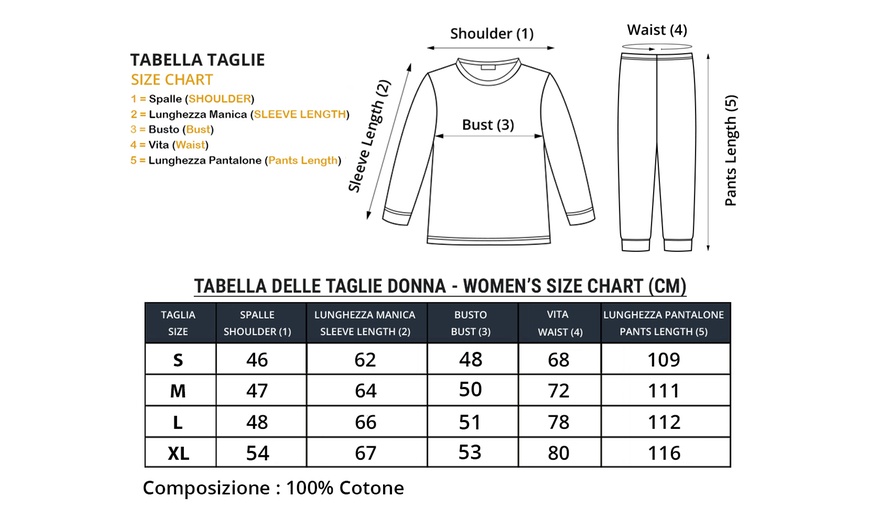 Image 31: Pigiama da donna in cotone interlock Pyrex