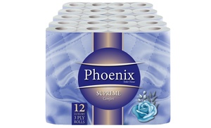 Up 120 Rolls of Phoenix Supreme Comfort Three-Ply