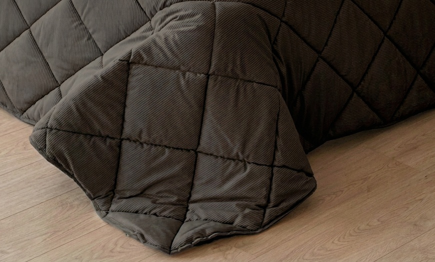 Image 11: Trapunta invernale matrimoniale in velluto