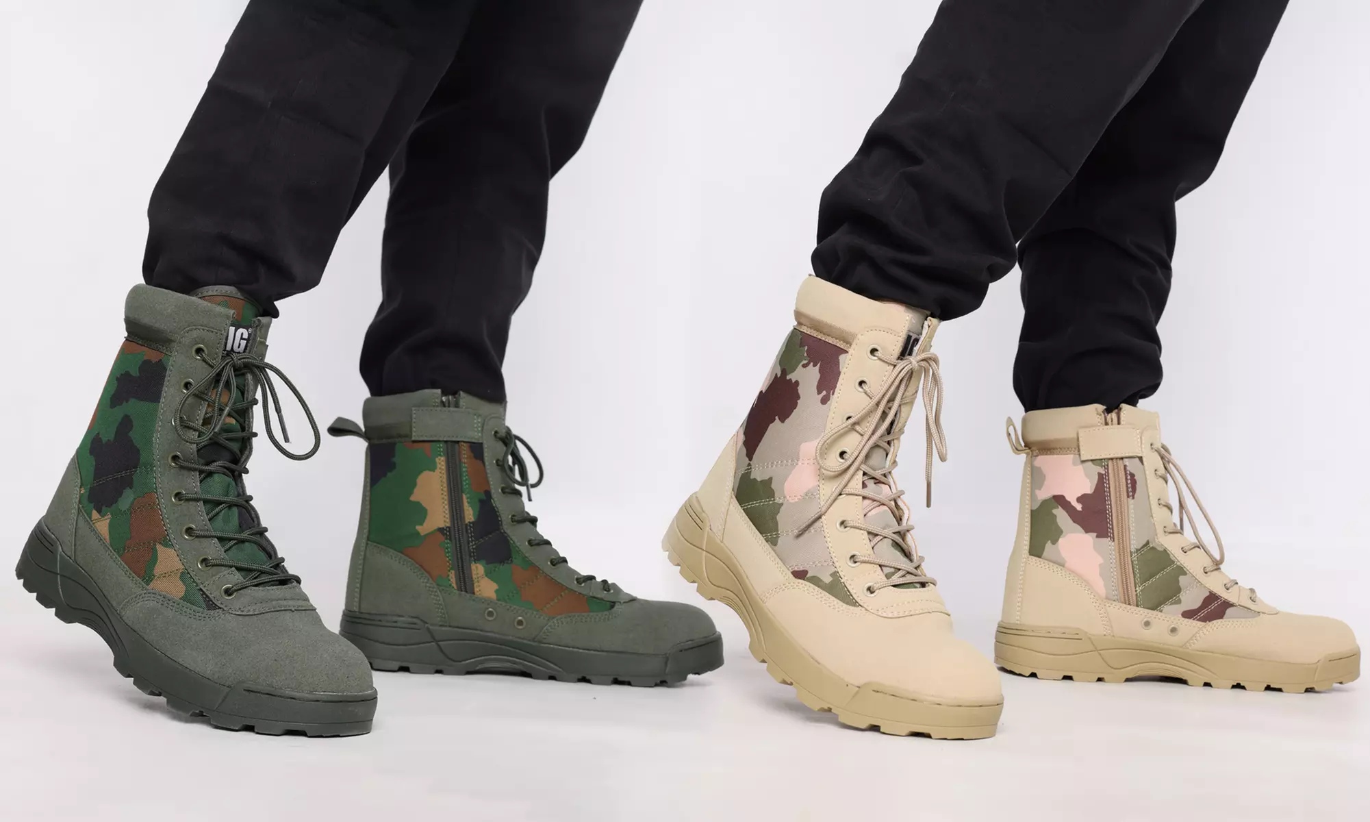 MIG Camo Tactical Army Combat Boots