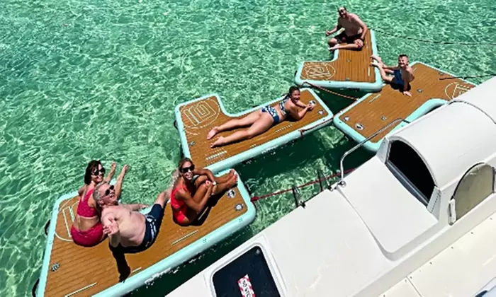 Exclusive charter to Crab Island for up to 13 guests 