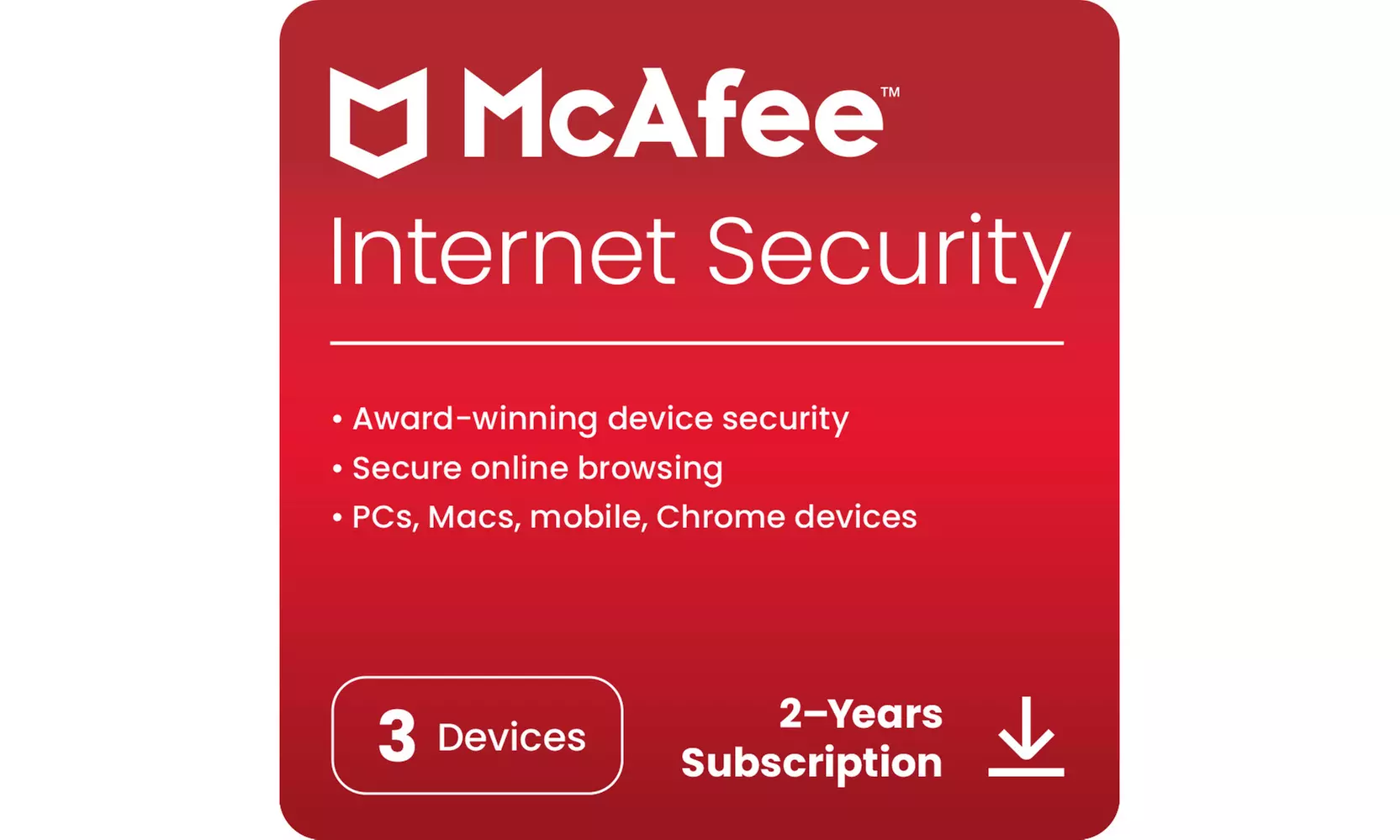 McAfee Internet Security 2025 para 1 o 3 dispositivos