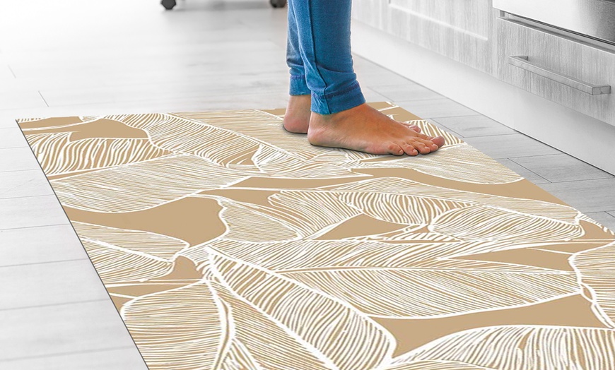 Image 3: Alfombra larga estampada de PVC con impresión digital