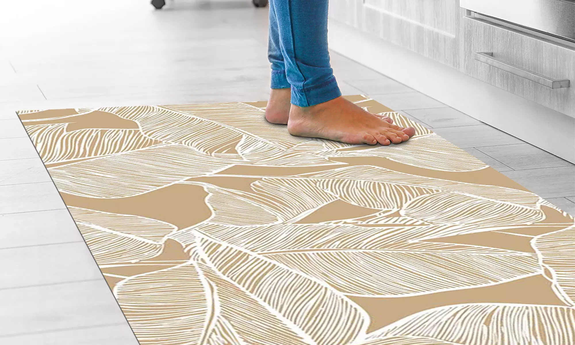 Alfombra larga estampada de PVC con impresión digital