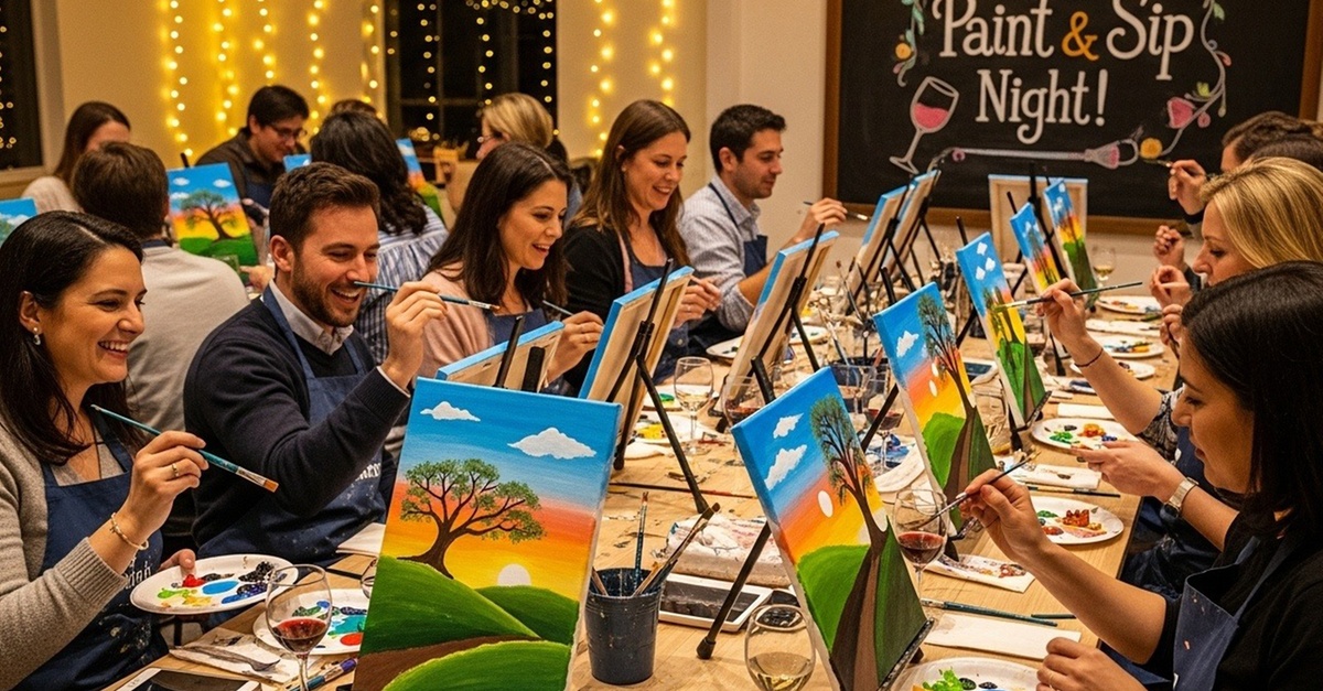 Ritas Art Studio Offers Paint & Sip Class for One, Two, Three or Four Guests (Up to 36% Off)