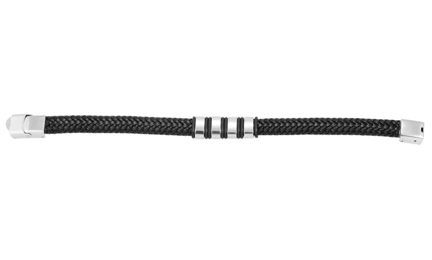 Image 17: 1x oder 2x Akzent Lederarmband für Herren