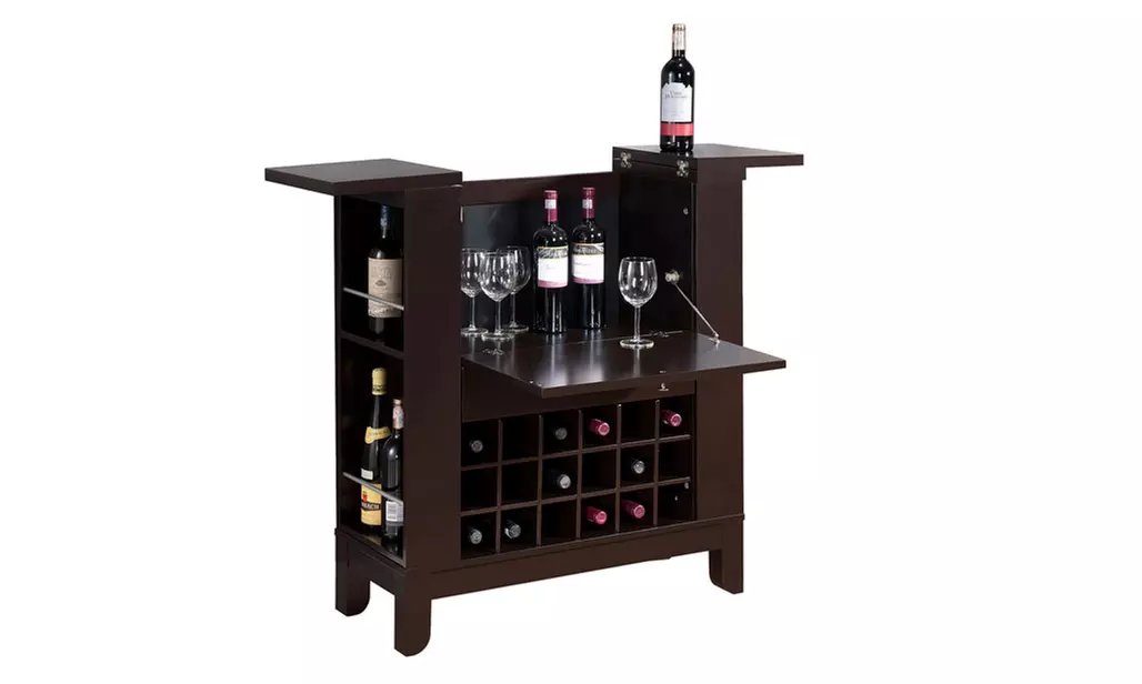 Baxton Studio Modesto Modern Dry Bar and Wine Cabinet - Primary Image