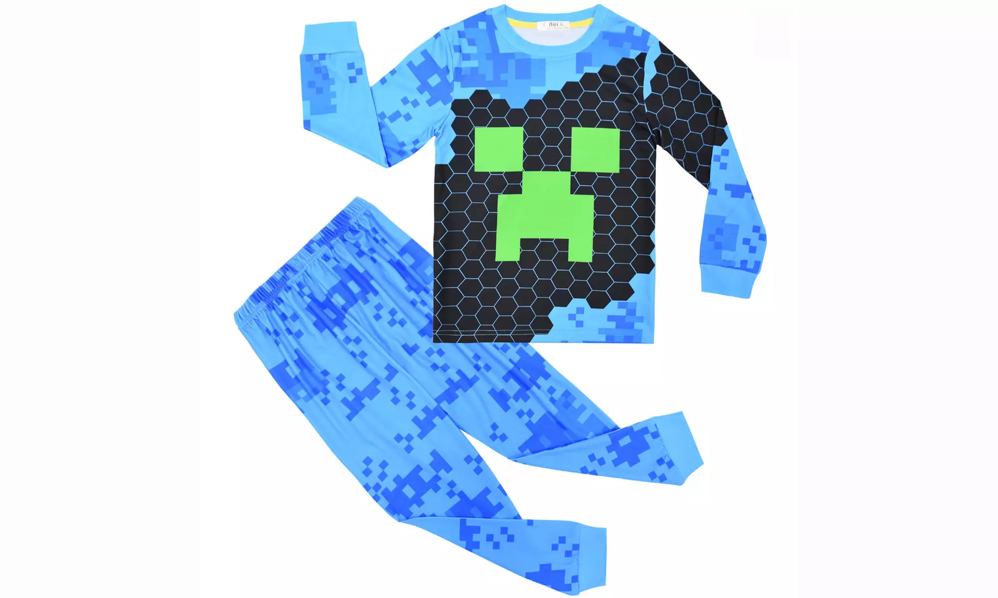 Two-Piece Minecraft Inspired Kids' Pyjamas Set