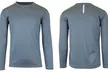 Men's Long Sleeve Moisture Wicking Crew Neck Tagless Performance Tee - Second Medium