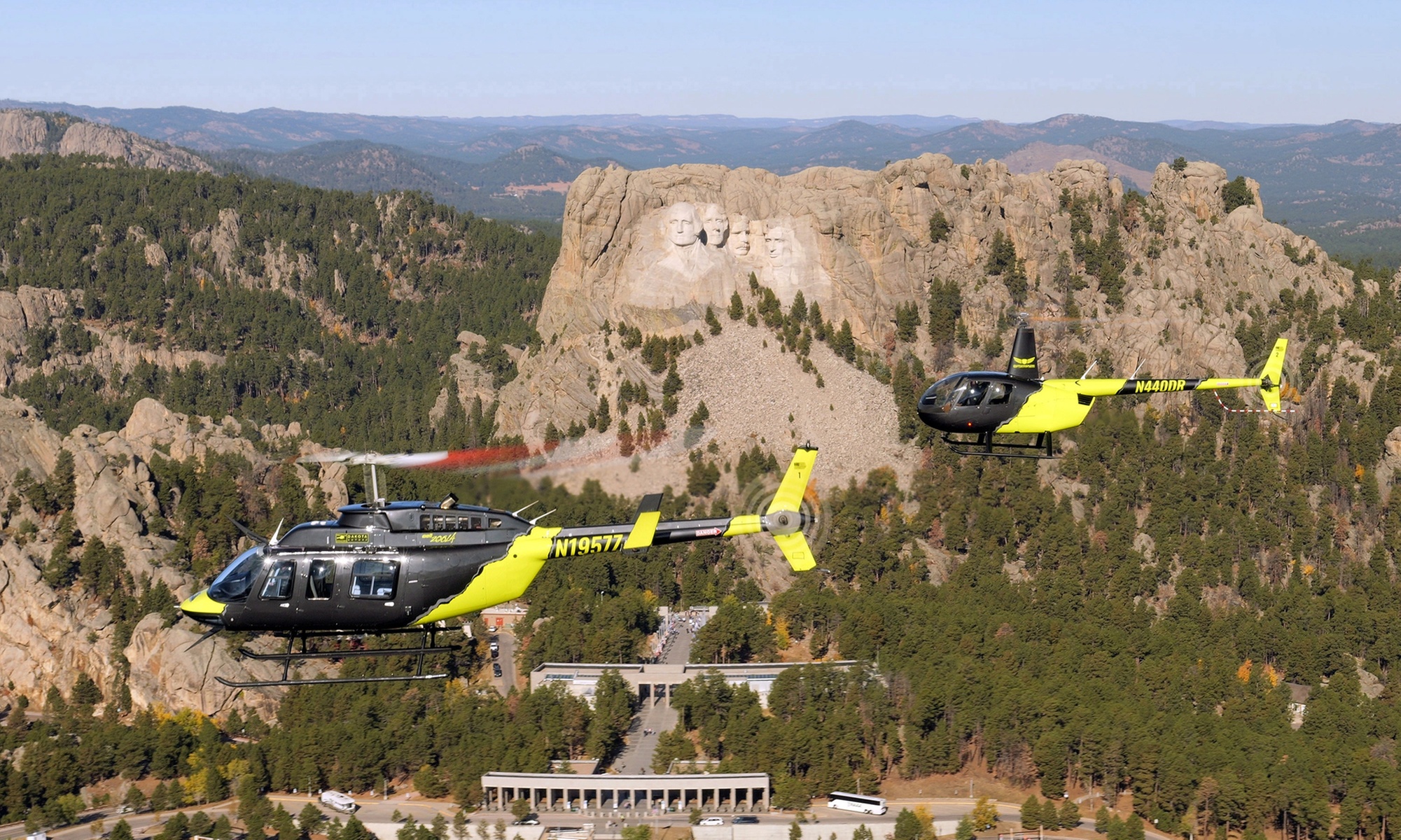 Private Helicopter Ride Over Mount Rushmore Tour for 2, 3 or 4 People