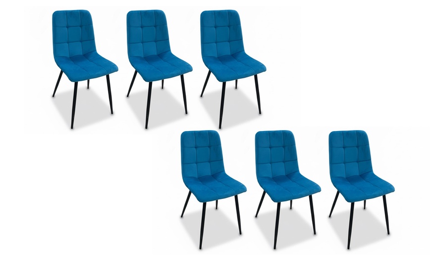 Image 3: Set 6 sedie Andromeda imbottite
