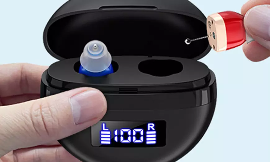 Image 1: Digital Invisible In-Ear Hearing Aid