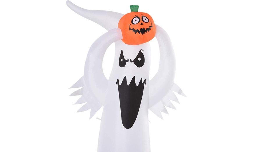 Image 5: HomCom Halloween Inflatable Decorations, Ghosts and Skeletons