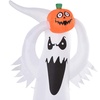 Image 5: HomCom Halloween Inflatable Decorations, Ghosts and Skeletons