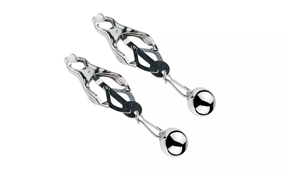 Breast Clamps Clit Clips Weights Ball Nipple Play Toy