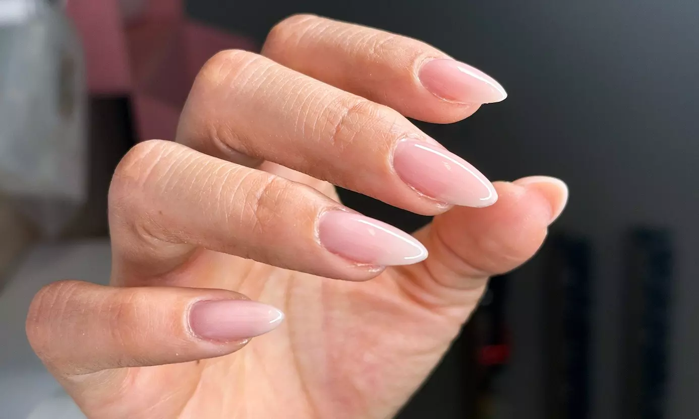 Perfect Nails:Gel, Structured Manicure, or Short Full Acrylic Nail Set