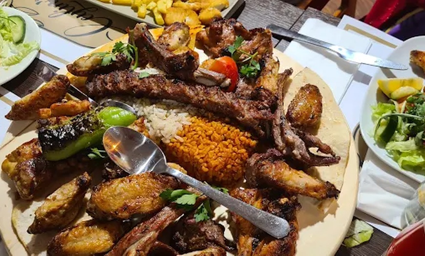 Image 7: Starter, Grill Combo or Veg Shish, & Drink for 1 or 2/Platter for Four