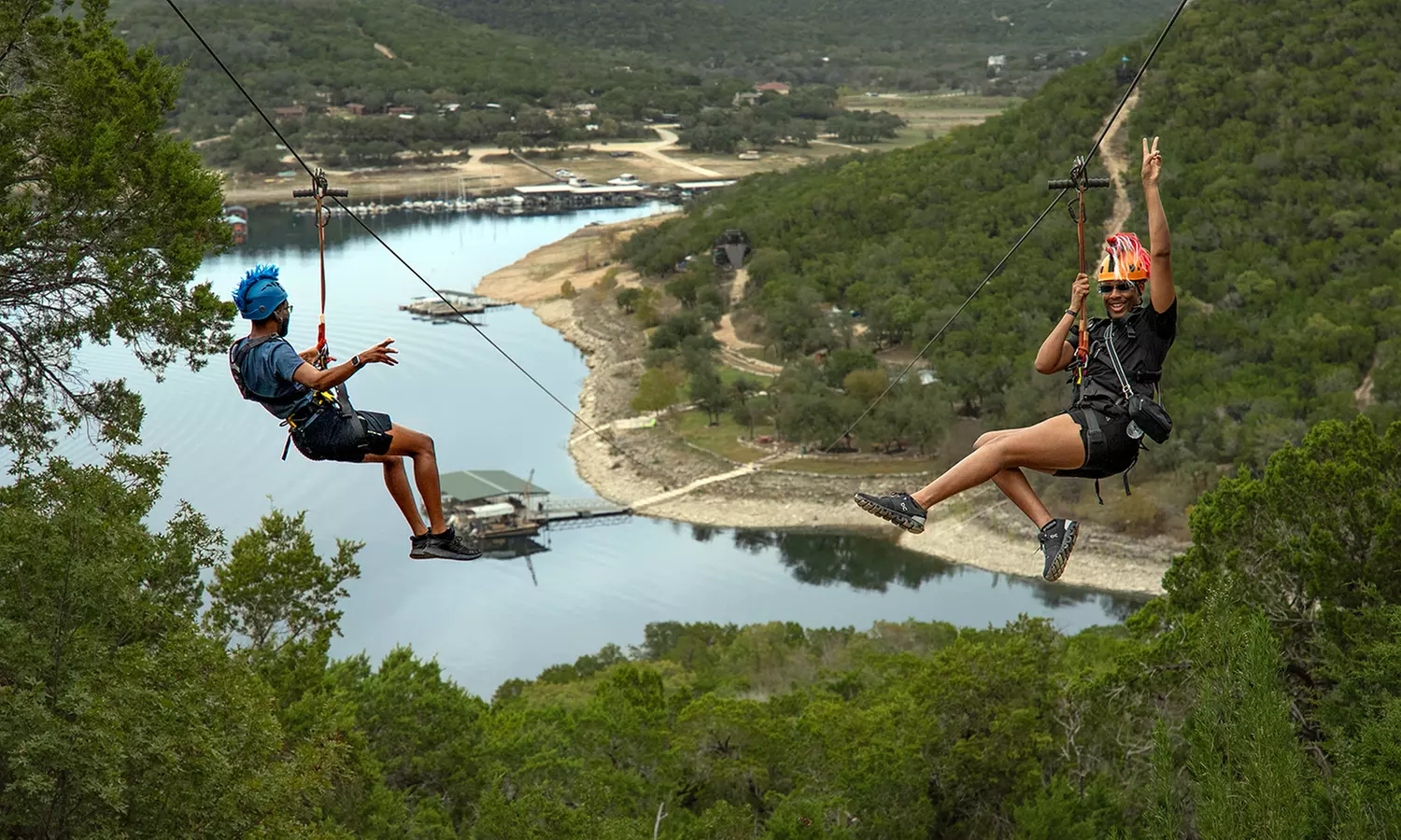 Grab a 3 or 1.5-Hour Zipline or Single-Line Double-Barreled Adventure