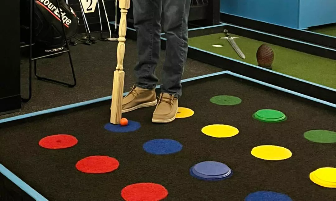 Enjoy a Indoor Mini Golf for Two, Three, or Four with Themed Holes