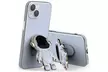 Astronaut Stand Phone Case Plating Silicone Cover For iPhone 12 Pro MAX 11 XS - Second Medium