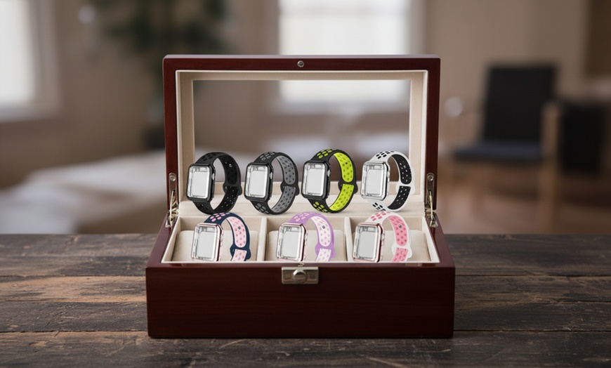 Image 1: Sports Strap Wrist Band Loop W/ Screen Protector Bumper Case For Apple Watch